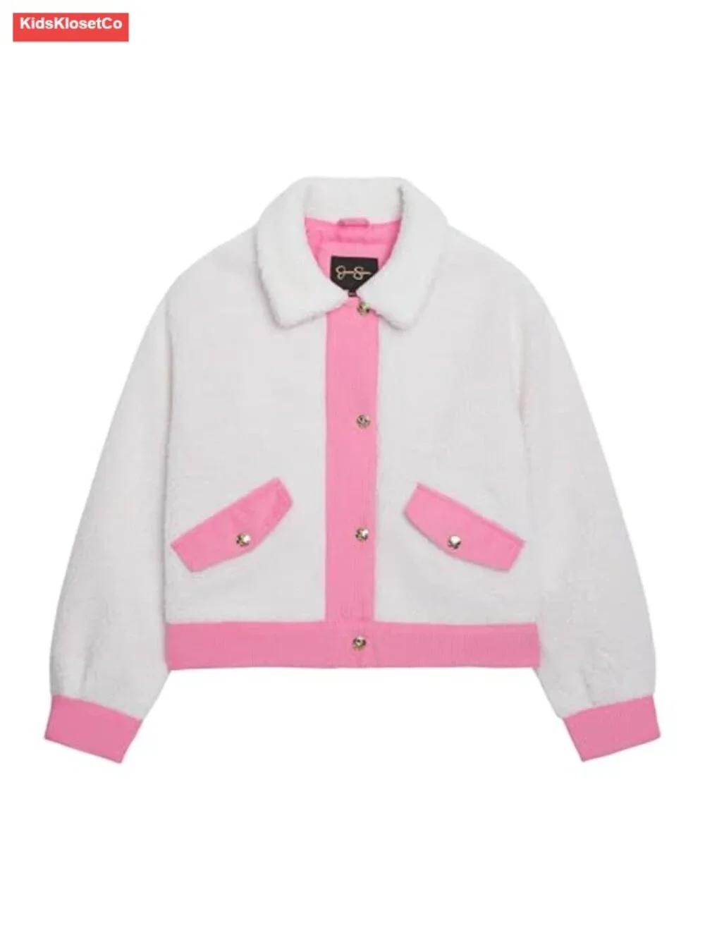 Girls Sherpa Trucker Jacket with Corduroy Trim - Warm Fall Outerwear
